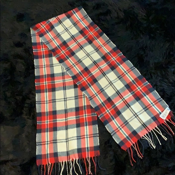 Old Navy Red, Cream & Blue Scarf OS - Picture 6 of 6